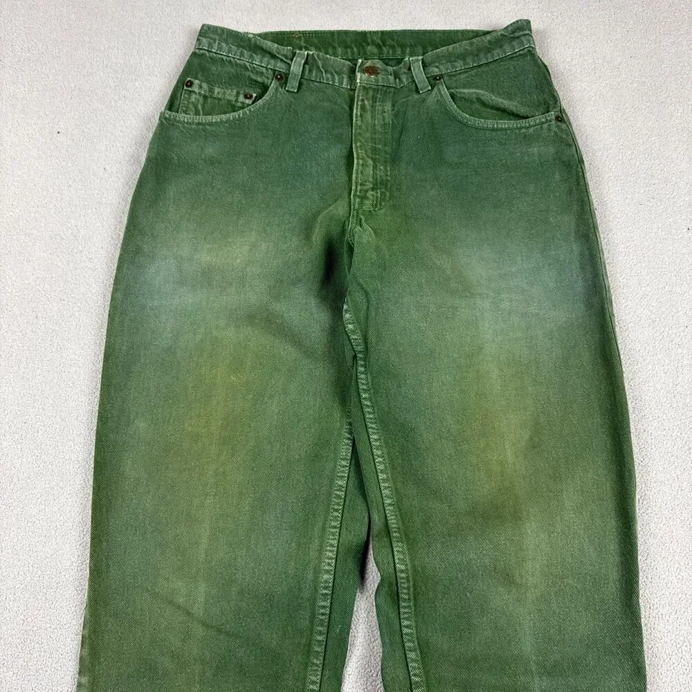 Levis Jeans Mens Size 32x32 Vintage Green Faded 560 Loose Taper Made in USA